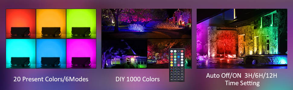 25W RGB LED Flood Lights Ustellar